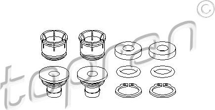 Topran 207 905 756 - Kit riparazione, Leva cambio autozon.pro