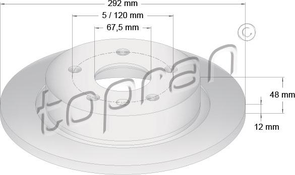 Topran 207 653 - Discofreno autozon.pro