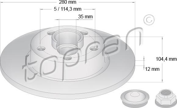 Topran 701 922 - Discofreno autozon.pro