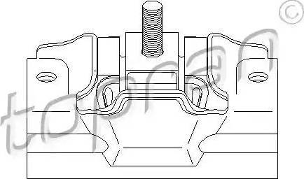 Topran 720 345 - Sospensione, Motore autozon.pro