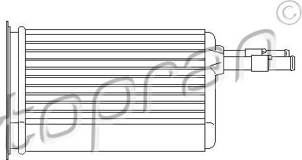 Topran 721 423 - Scambiatore calore, Riscaldamento abitacolo autozon.pro