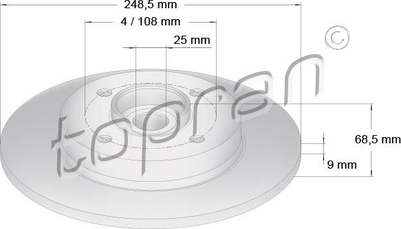 Topran 721 185 - Discofreno autozon.pro