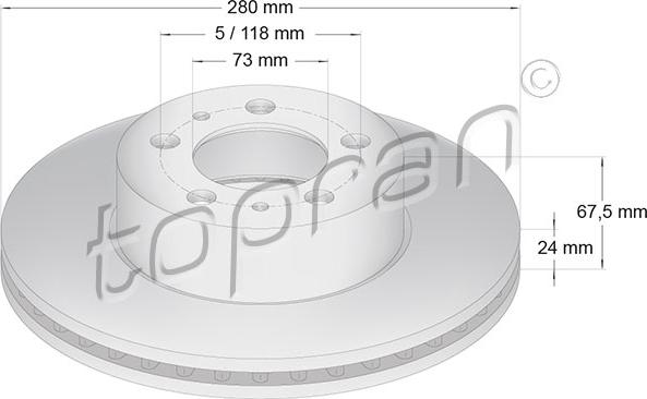 Topran 722 454 - Discofreno autozon.pro