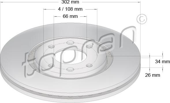 Topran 722 455 - Discofreno autozon.pro