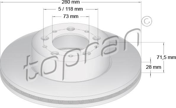 Topran 722 458 - Discofreno autozon.pro