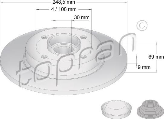 Topran 722 485 - Discofreno autozon.pro