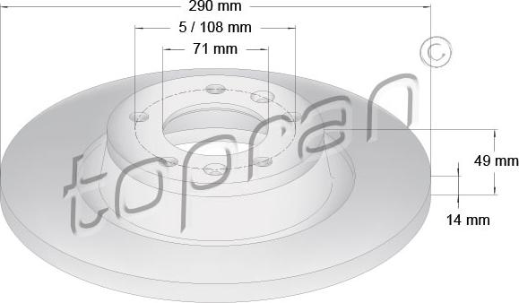 Topran 722 487 - Discofreno autozon.pro