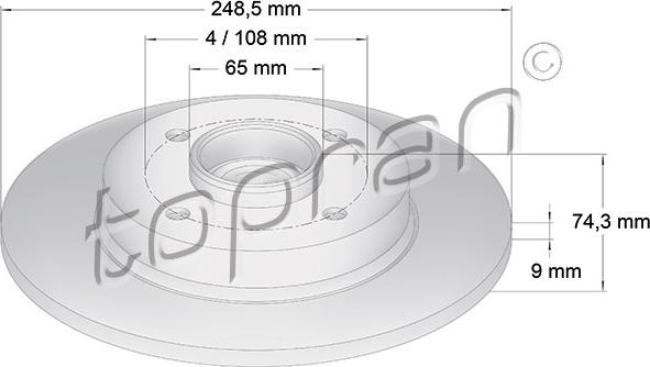 Topran 722 599 - Discofreno autozon.pro