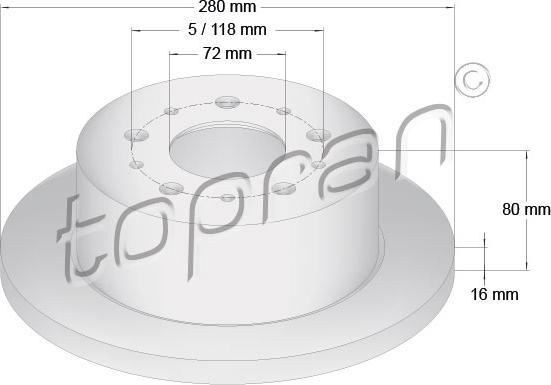 Topran 722 596 - Discofreno autozon.pro