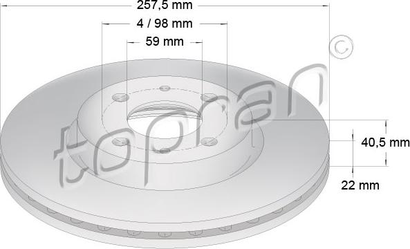 Topran 722 598 - Discofreno autozon.pro