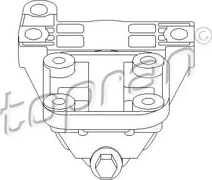 Topran 722 093 - Sospensione, Motore autozon.pro