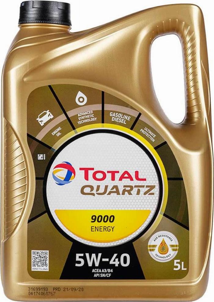 Total QUARTZ9000ENERGY5W405L - Olio motore autozon.pro