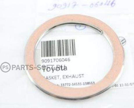 TOYOTA 90917-06046 - Anello tenuta, Tubo gas scarico autozon.pro