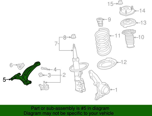 TOYOTA 480680E060 - Braccio oscillante, Sospensione ruota autozon.pro