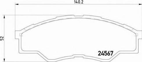 TOYOTA 04465-0K160 - Kit pastiglie freno, Freno a disco autozon.pro