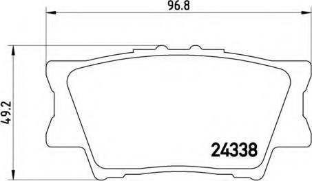 TOYOTA 0446633200 - Kit pastiglie freno, Freno a disco autozon.pro