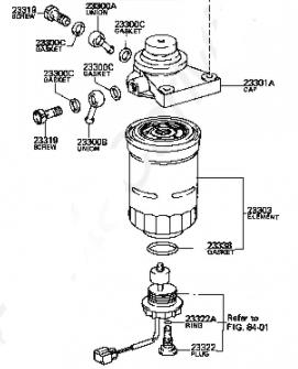 TOYOTA 2330064010 - Filtro carburante autozon.pro