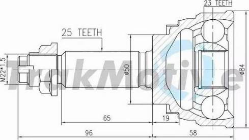 TrakMotive 40-0209 - Kit giunti, Semiasse autozon.pro