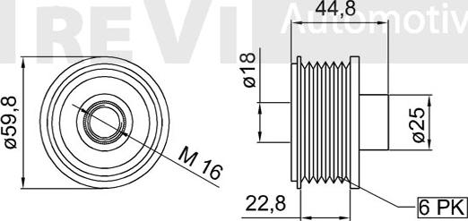 Trevi Automotive AP1093 - Puleggia cinghia, Alternatore autozon.pro