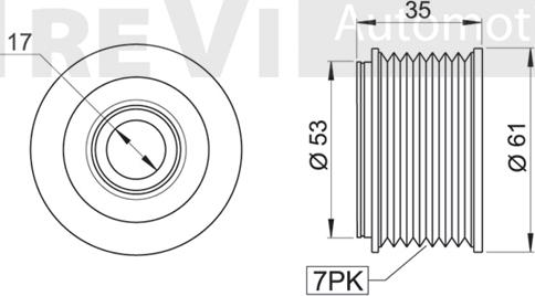 Trevi Automotive AP1054 - Puleggia cinghia, Alternatore autozon.pro