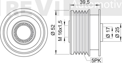 Trevi Automotive AP1055 - Puleggia cinghia, Alternatore autozon.pro