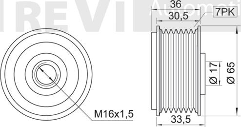 Trevi Automotive AP1056 - Puleggia cinghia, Alternatore autozon.pro