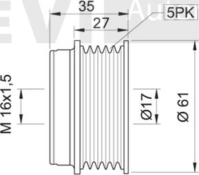 Trevi Automotive AP1009 - Puleggia cinghia, Alternatore autozon.pro