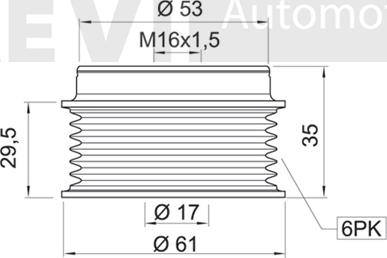 Trevi Automotive AP1015 - Puleggia cinghia, Alternatore autozon.pro