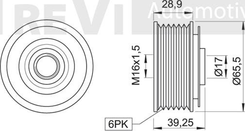 Trevi Automotive AP1081 - Puleggia cinghia, Alternatore autozon.pro