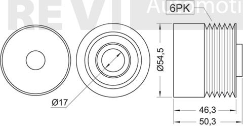 Trevi Automotive AP1039 - Puleggia cinghia, Alternatore autozon.pro