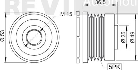 Trevi Automotive AP1024 - Puleggia cinghia, Alternatore autozon.pro