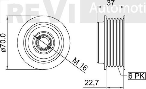 Trevi Automotive AP1075 - Puleggia cinghia, Alternatore autozon.pro