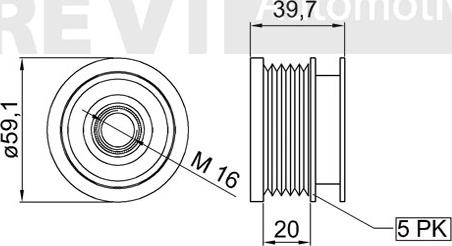 Trevi Automotive AP1152 - Puleggia cinghia, Alternatore autozon.pro