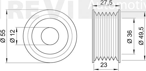 Trevi Automotive AP1161 - Puleggia cinghia, Alternatore autozon.pro