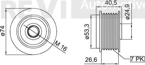 Trevi Automotive AP1113 - Puleggia cinghia, Alternatore autozon.pro