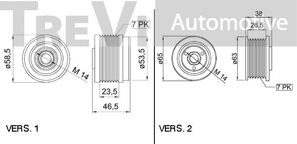 Trevi Automotive AP1175 - Puleggia cinghia, Alternatore autozon.pro