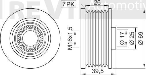 Trevi Automotive AP1177 - Puleggia cinghia, Alternatore autozon.pro