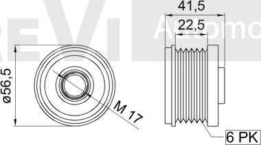 Trevi Automotive AP1216 - Puleggia cinghia, Alternatore autozon.pro