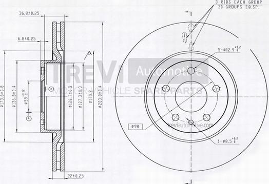 Trevi Automotive BD1094 - Discofreno autozon.pro