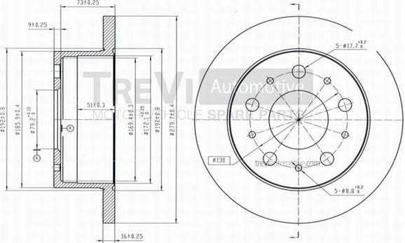 Trevi Automotive BD1040 - Discofreno autozon.pro