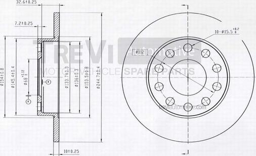 Trevi Automotive BD1050 - Discofreno autozon.pro