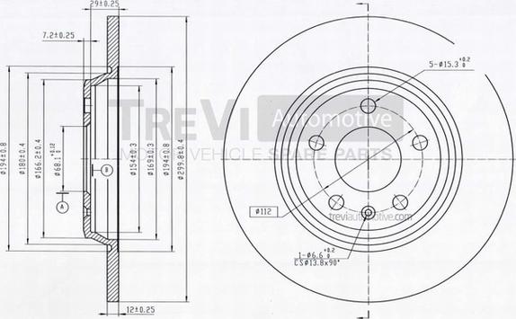 Trevi Automotive BD1083 - Discofreno autozon.pro