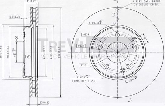 Trevi Automotive BD1139 - Discofreno autozon.pro