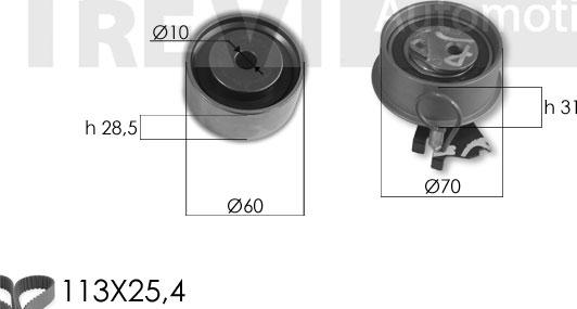 Trevi Automotive KD1456 - Kit cinghie dentate autozon.pro