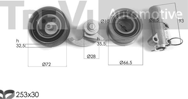 Trevi Automotive KD1462 - Kit cinghie dentate autozon.pro