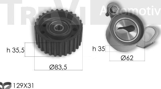 Trevi Automotive KD1409 - Kit cinghie dentate autozon.pro