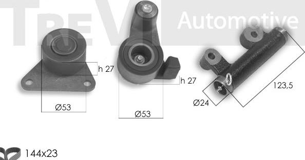 Trevi Automotive KD1415 - Kit cinghie dentate autozon.pro