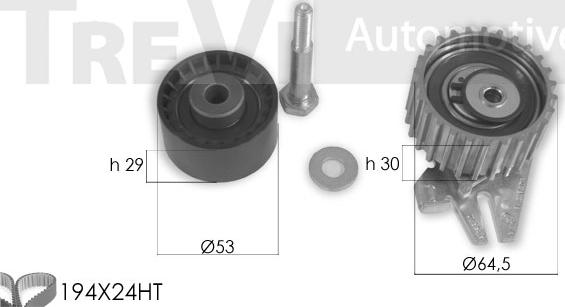 Trevi Automotive KD1426 - Kit cinghie dentate autozon.pro