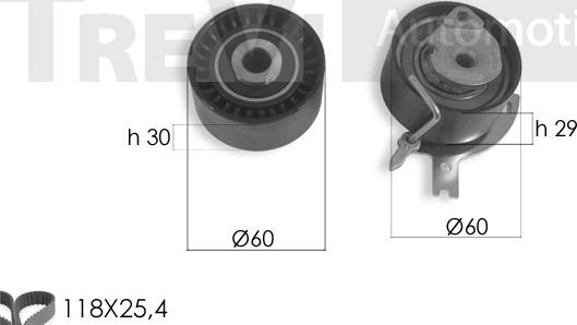 Trevi Automotive KD1422 - Kit cinghie dentate autozon.pro