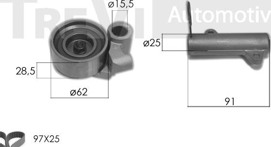 Trevi Automotive KD1470 - Kit cinghie dentate autozon.pro